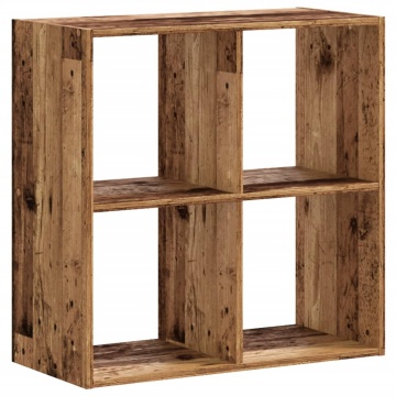 Bibliotecă, lemn vechi, 68,5x32x68,5 cm, lemn prelucrat - Img 2