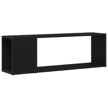 Bibliotecă Neagră din Lemn de Stejar 100x24x32 cm - Img 2