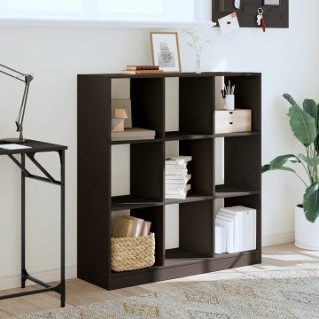 Bibliotecă, negru, 102x32x108 cm, lemn prelucrat - Img 3