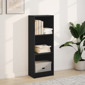 Bibliotecă, negru, 40x24x109 cm, lemn prelucrat - Img 3