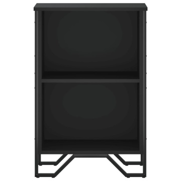 Bibliotecă, negru, 50x31x74,5 cm, lemn prelucrat - Img 4