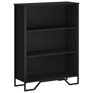 Bibliotecă, negru, 80x31x106 cm, lemn prelucrat - Img 2