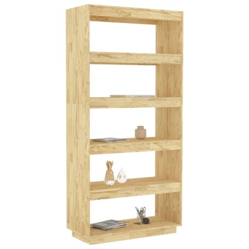 Bibliotecă/Separator cameră, 80x35x167 cm, lemn masiv pin - Img 4