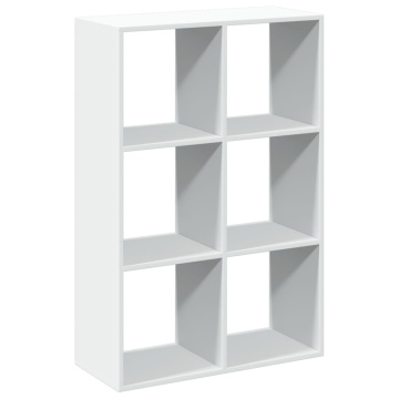 Bibliotecă/separator cameră alb 69,5x29x103,5 cm lemn prelucrat - Img 2
