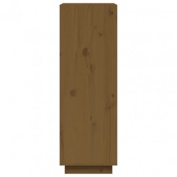 Bibliotecă/Separator cameră maro miere 60x35x103cm lemn pin - Img 5