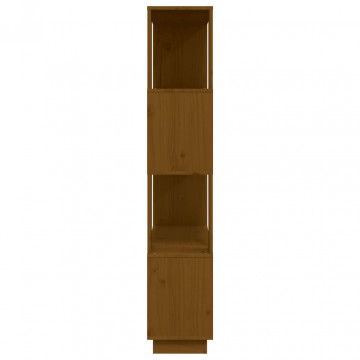 Bibliotecă/Separator cameră maro miere, 80x25x132 cm lemn pin - Img 5