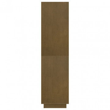 Bibliotecă/Separator cameră, maro miere, 80x35x135 cm lemn pin - Img 5