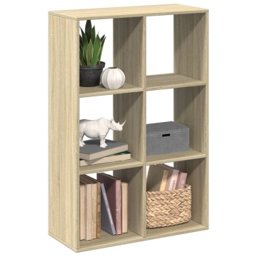 Bibliotecă/separator cameră stejar sonoma 69,5x29x103,5 cm lemn - Img 1