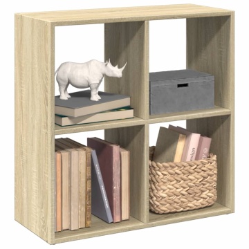 Bibliotecă/separator cameră stejar sonoma 69,5x29x69,5 cm lemn - Img 1