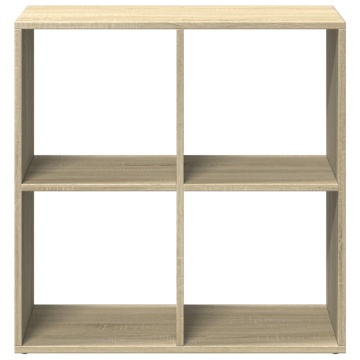 Bibliotecă/separator cameră stejar sonoma 69,5x29x69,5 cm lemn - Img 8