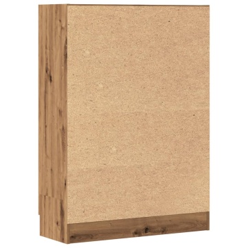 Bibliotecă, stejar artizanal, 82,5x30,5x115 cm, lemn prelucrat - Img 7