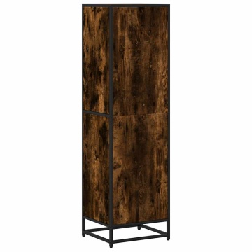 Bibliotecă, stejar fumuriu, 40x35x139 cm, lemn prelucrat - Img 5