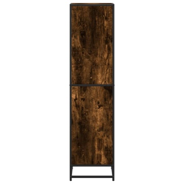 Bibliotecă, stejar fumuriu, 40x35x139 cm, lemn prelucrat - Img 8