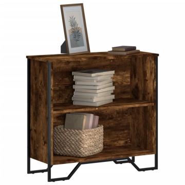 Bibliotecă, stejar fumuriu, 80x31x74,5 cm, lemn prelucrat - Img 1