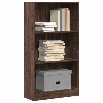 Bibliotecă, stejar maro, 60x24x109 cm, lemn prelucrat - Img 1