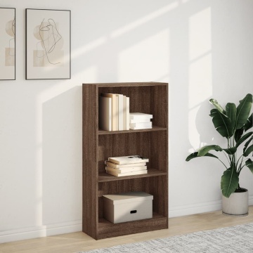 Bibliotecă, stejar maro, 60x24x109 cm, lemn prelucrat - Img 3