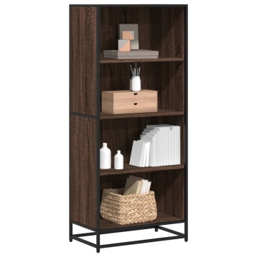 Bibliotecă, stejar maro, 60x35x139 cm, lemn prelucrat - Img 1