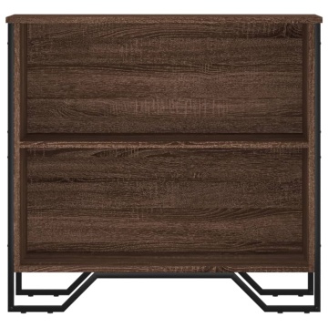 Bibliotecă, stejar maro, 80x31x74,5 cm, lemn prelucrat - Img 4