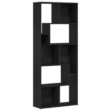 Bibliotecă, stejar negru, 67x24x161 cm, lemn prelucrat - Img 2