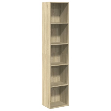 Bibliotecă, stejar sonoma, 40x30x189 cm, lemn prelucrat - Img 2