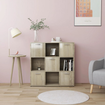 Bibliotecă, stejar Sonoma, 90 x 30 x 90 cm, PAL - Img 1