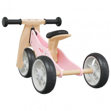 Bicicletă de echilibru pentru copii 2 în 1, roz - Img 6