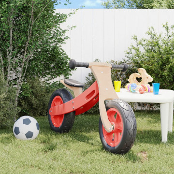 Bicicletă echilibru pentru copii, cauciucuri pneumatice, roșu - Img 3
