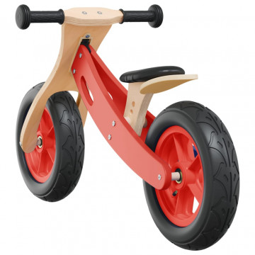 Bicicletă echilibru pentru copii, cauciucuri pneumatice, roșu - Img 7
