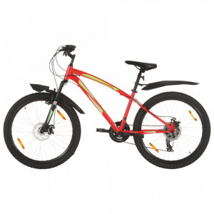 Bicicletă montană cu 21 viteze, roată 26 inci, 36 cm, roșu - Img 1