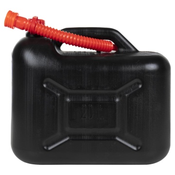 Bidon de combustibil, pipă flexibilă, 3 buc. negru 20 L plastic - Img 3