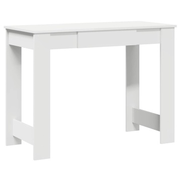 Birou, alb, 100x45x75 cm, PAL - Img 2