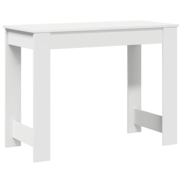 Birou, alb, 100x45x75 cm, PAL - Img 6