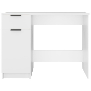 Birou, alb, 100x50x75 cm, lemn prelucrat - Img 6