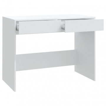 Birou, alb, 101x50x76,5 cm, PAL - Img 6