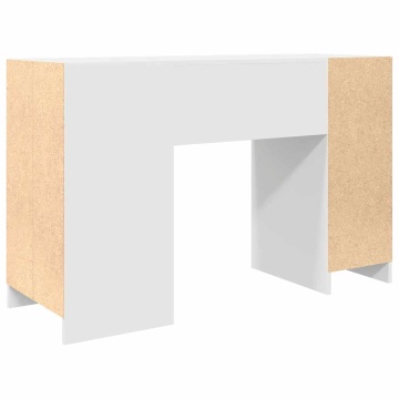 Birou alb 120x42x76 cm lemn prelucrat - Img 7