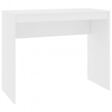 Birou, alb, 90x40x72 cm, lemn prelucrat - Img 2