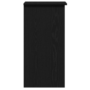 Birou cu rafturi, negru, 84x40x78 cm, PAL - Img 5
