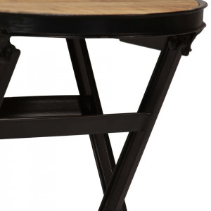 Birou cu scaun pliabil, lemn masiv de mango, 115 x 50 x 76 cm - Img 5