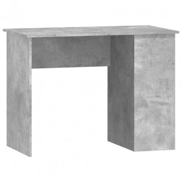 Birou, gri beton, 100x55x75 cm, lemn prelucrat - Img 2