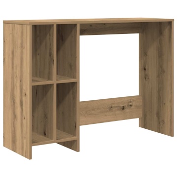 Birou, stejar artizanal, 102,5x35x75 cm, lemn prelucrat - Img 2