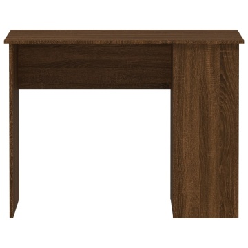 Birou, stejar maro, 100x55x75 cm, lemn prelucrat - Img 4