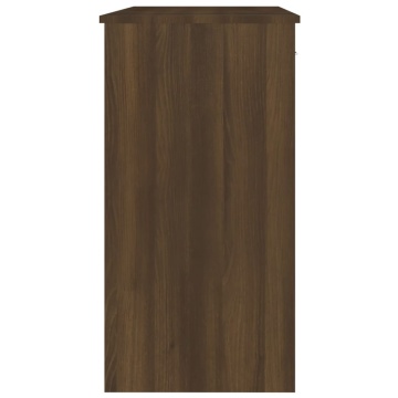 Birou, stejar maro, 80x40x75 cm, lemn prelucrat - Img 5