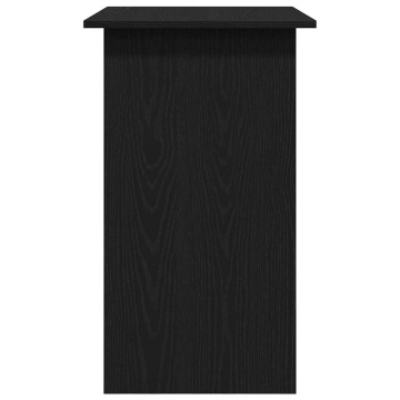 Birou Stejar negru 80x45x74 cm Lemn prelucrat - Img 6