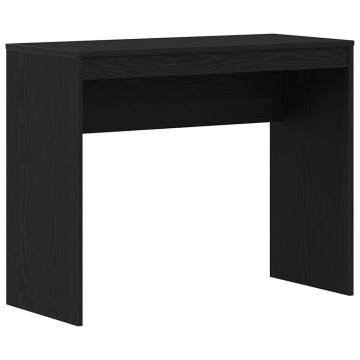 Birou Stejar negru 90x40x72 cm Lemn prelucrat - Img 2