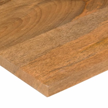 Blat birou cu decupaj curbat 100x50x2,5cm lemn masiv mango brut - Img 5