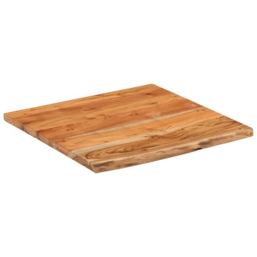 Blat de baie, 60x60x2,5 cm, pătrat, lemn masiv acacia - Img 3