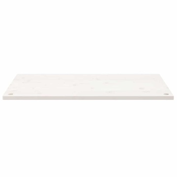 Blat de birou, alb, 110x60x2,5 cm, lemn masiv de pin - Img 3