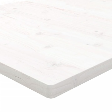 Blat de birou, alb, 80x40x2,5 cm, lemn masiv de pin - Img 7