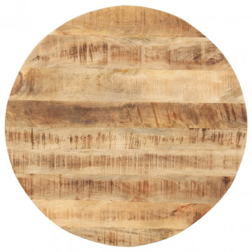 Blat de masă, 40 cm, lemn masiv de mango, rotund, 15-16 mm - Img 1