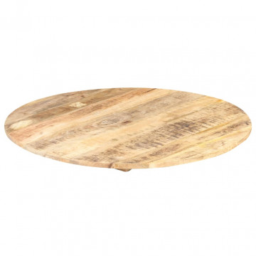 Blat de masă, 40 cm, lemn masiv de mango, rotund, 15-16 mm - Img 6